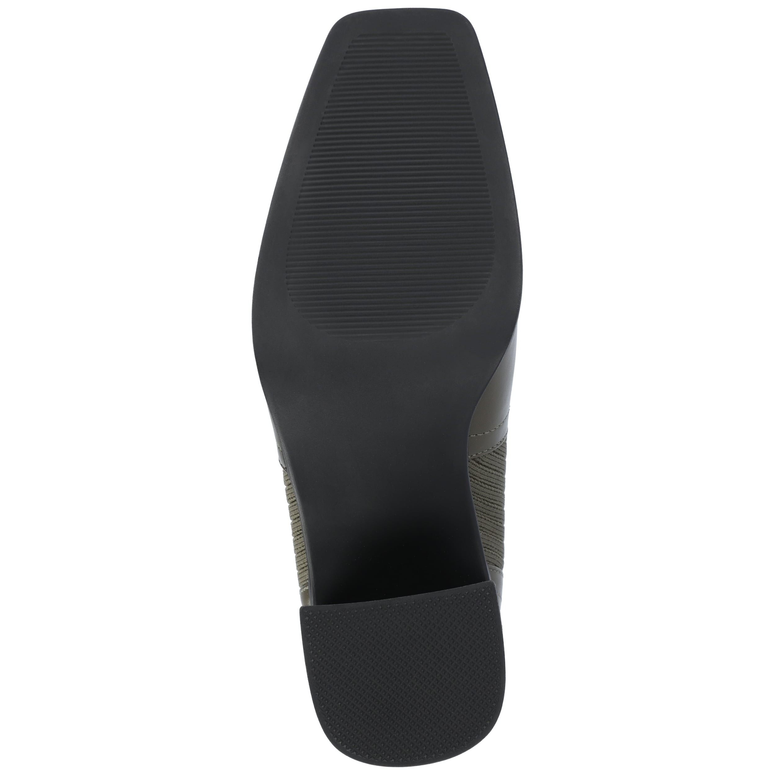 Journee Womens Harlowe Chelsea Knit and Vegan Leather Booties, Widths Available