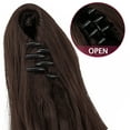 thumbnail image 6 of LELINTA Ponytail Extension Min Claw Clip 18" 24" Curly Synthetic Clip in Claw Ponytail Hair Extension Synthetic Hairpiece with a jaw/Claw Clip, 6 of 8