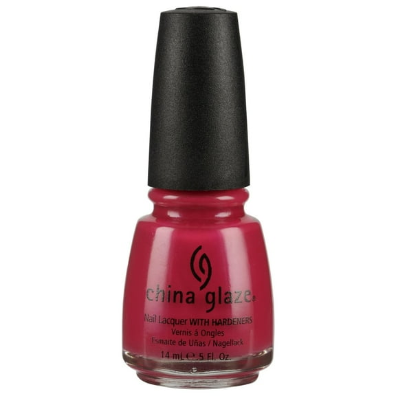 CHINA GLAZE Nail Lacquer with Nail Hardner - Fuchsia
