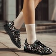 thumbnail image 2 of COEQINE Women Running Shoes Lace-up Girls Black Sole Sneakers Hiking Camping Soft Training Athletic Footwear Tennis Shoes for Easter Day, Easter Bunny Egg Floral, 2 of 7