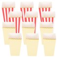 thumbnail image 1 of 12pcs Popcorn Basket Popcorn Bucket French Fries Box Popcorn Box Movie Night Supplies, 1 of 9