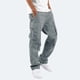 thumbnail image 2 of Pantalones cargo para hombre: múltiples bolsillos, cintura con cordón, tejido, estilo informal/deportivo para acampadas/senderismo., 2 of 8