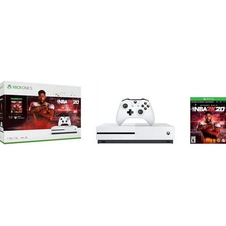 Microsoft 1TB NBA 2k20 Bundle White Xbox One S