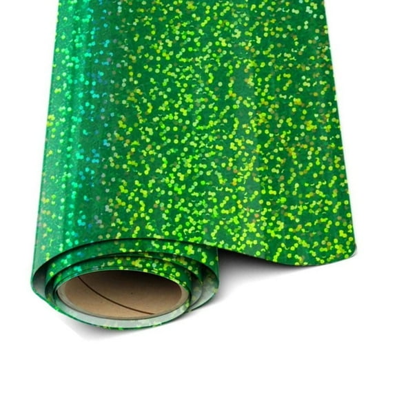 Siser Holograhic Vinyl - Green HTV - 20"x 1 yard (36" total) Iron On Vinyl Heat Transfer Vinyl