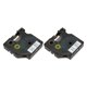 thumbnail image 5 of Cinta de etiquetas de 2 uds para repuestos de etiquetas D1 negro sobre blanco para impresoras de etiquetas LM210D LP420 M500TS 23FT 9mm/0,35 pulgadas, 5 of 5
