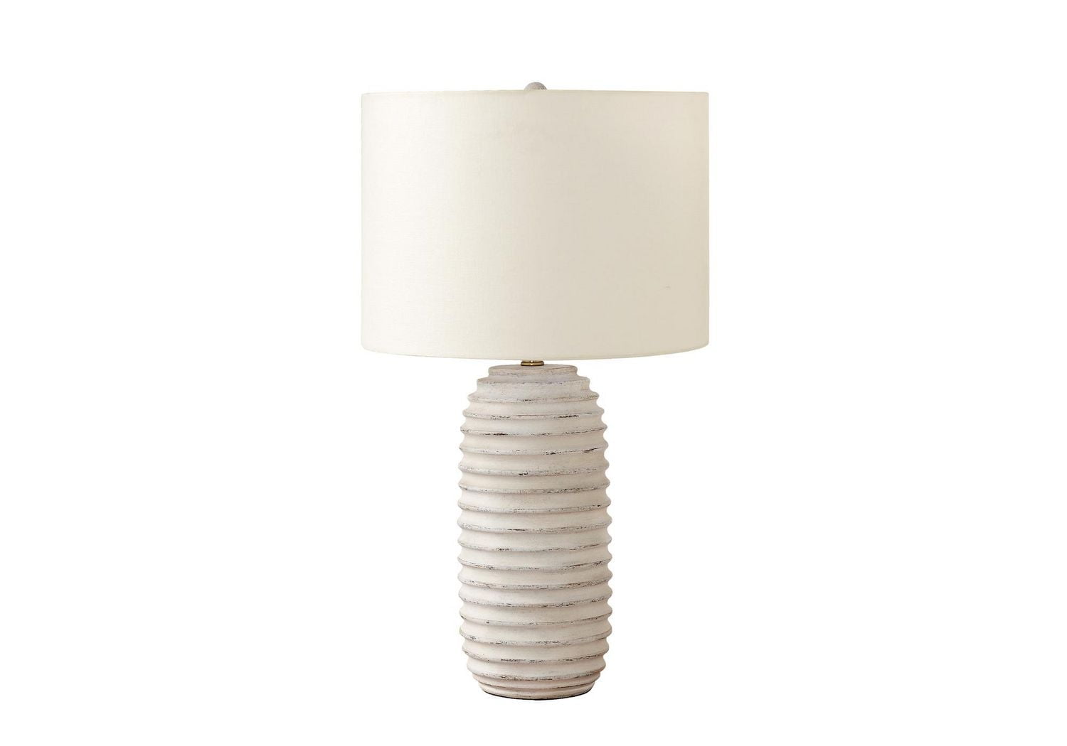 Monarch Specialties Lighting, 28"h, Table Lamp, Cream Resin, Ivory / Cream Shade, Transitional
