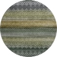 thumbnail image 2 of Addison Rugs Mayfield Premium Machine Washable Transitional Geometric Green Round Rug, 8' X 8' Machine Washable Transitional Geometric Green Oversized Sherpa Throw Blanket, 2 of 6