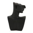 thumbnail image 3 of Necklace Display Mannequin Bust, Necklace Display Mannequin Open View Black Color  For Hats, 3 of 8