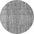 thumbnail image 1 of Ahgly Company Indoor Round Abstract Gray Modern Area Rugs, 4' Round, 1 of 4