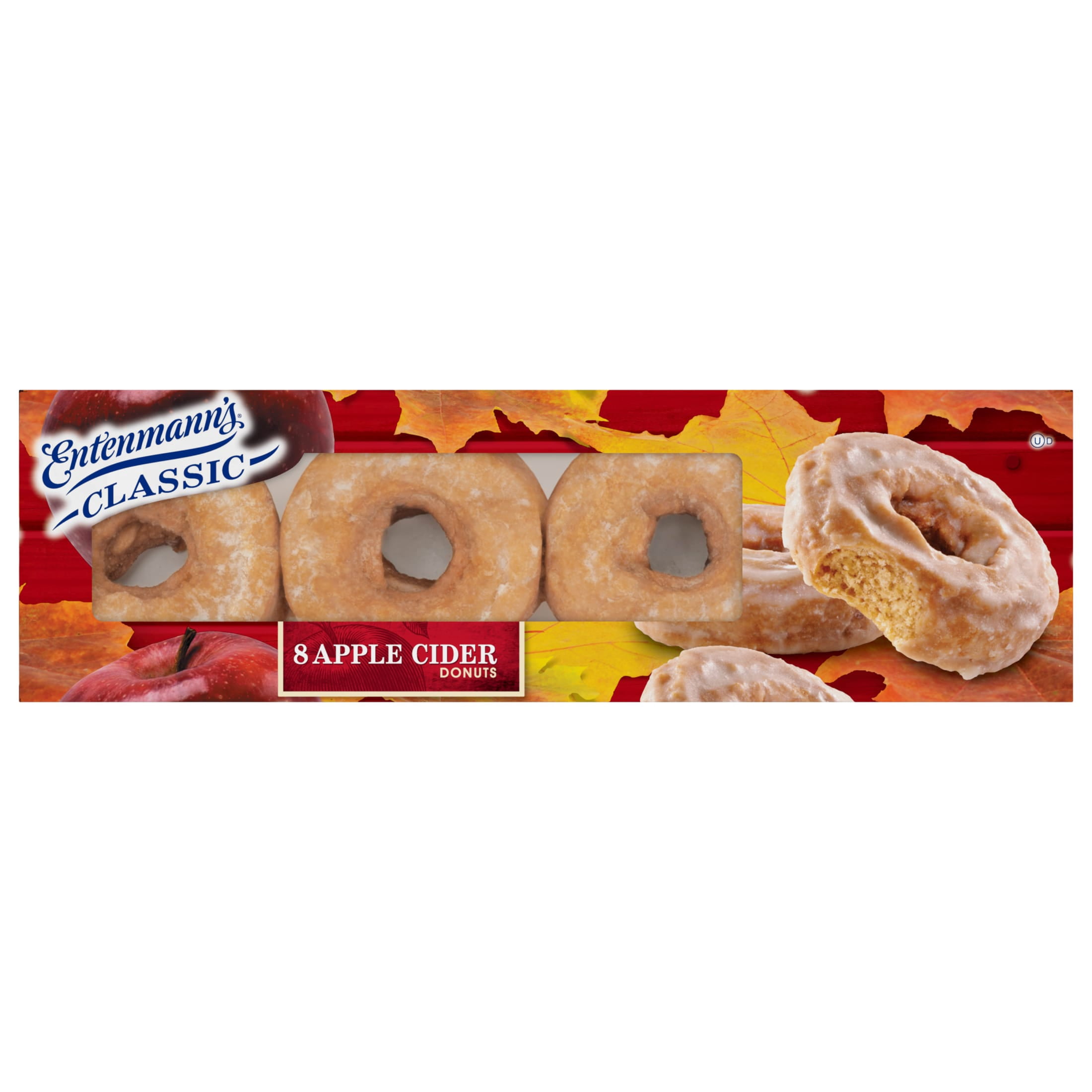 Entenmann's Apple Cider Donuts, 8 count, Donuts, 16 oz Box