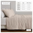 thumbnail image 4 of Solid Quilt Set - Lightweight, Soft, All-Season - 3-Piece Reversible Dot Stitched Bedding Set (King / California King, Bone), 4 of 6