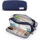 thumbnail image 1 of Estuche escolar para niñas y niños, estuche grande de 3 compartimentos, estuches pastel para mujeres y hombres (azul marino) JAMW Sencillez, 1 of 5