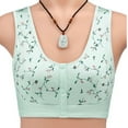 thumbnail image 2 of AMERTEER Wome No Steel Ring Front Button Vest Style Floral Print Bra, 2 of 4