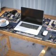 thumbnail image 3 of Long Mouse Pads for Desk,Pioneer Flower Floral Print Pattern Desk Mats on Top Of Desks, Desk Mouse Pad Extra Large with 3mm Non-Slip Base and Stitched Edge for Gaming,Office,Work,Home 35.4"x15.7", 3 of 6
