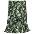 thumbnail image 2 of Bingfone Tropical Palm Leaves1 Print Flannel Fleece Blanket Throw Blanket For Bed,Sofa,Couch,Travel,Camping(80"X60"), 2 of 9