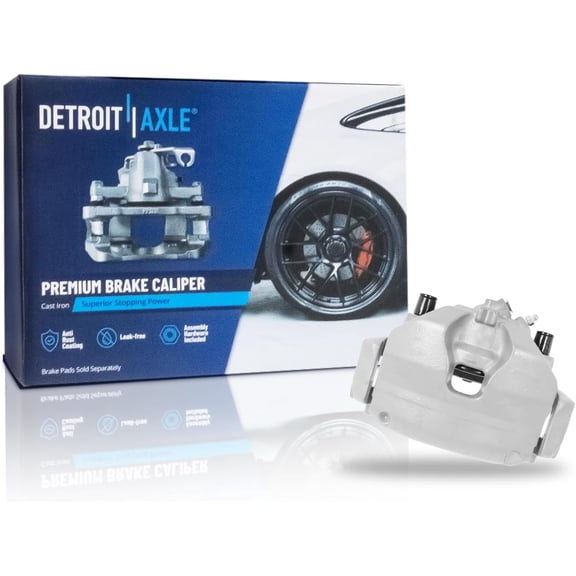 Detroit Axle - Front Driver Side Disc Brake Caliper w/Bracket Replacement for 2014-2018 Ford Focus, 2015-2019 Lincoln MKC