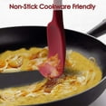 thumbnail image 2 of Silicone Spatula 4-piece Set, High Heat-Resistant Spatulas, Non-Stick Rubber with Cooking/Baking Utensil Set of 4 RED, 2 of 8