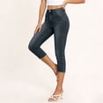 thumbnail image 2 of Women's High Waisted Straight Leg Cropped Jeans Casual Trendy Summer Denim, 2 of 9