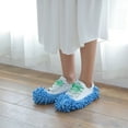thumbnail image 3 of 5PCS Mop Slippers Chenille Soft Strong Water Absorption Dust Removing Mop Shoe Cover for Home, 3 of 8