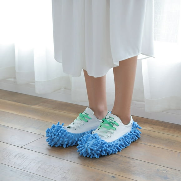 Floor Cleaning Tools,5PCS Mop Slippers Chenille Reusable Mop Covers Dust Mops Socks Professionally Tested