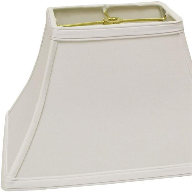 HomeRoots 470010 16 in. White Rectangle Bell No Slub Lampshade