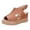 Brown, variant on Summer Platform Sandals for Women Peep Toe Slingback Wedges Shoes Casual Sandals