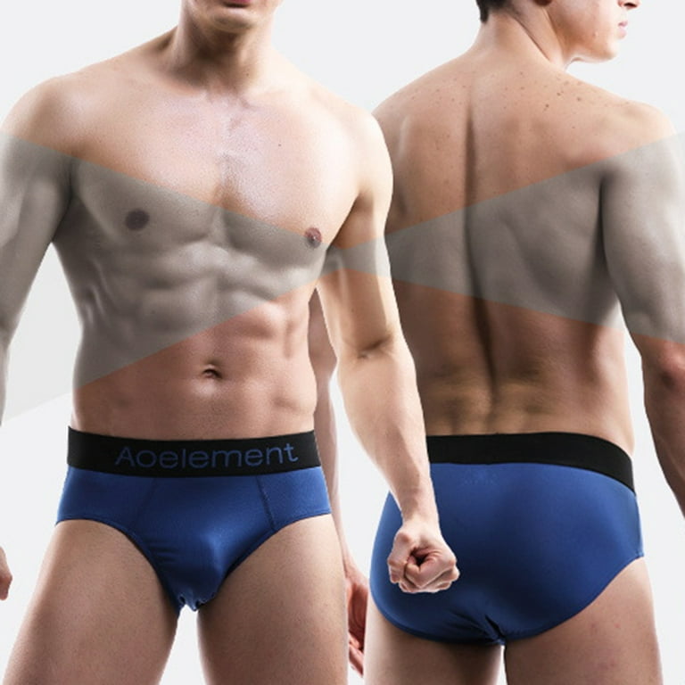 adviicd Underwear Men Boxers Briefs For Men Men's Shorts Printed Underwear  Comfortable Breathable Home Stylish Men's Pants Men's underwear Blue XL 