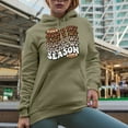 thumbnail image 2 of Touchdown Season, Football Themed, Groovy Retro Wavy Text Merch Gift, Sand Hooded Sweatshirt or Hoodie, Medium, 2 of 5