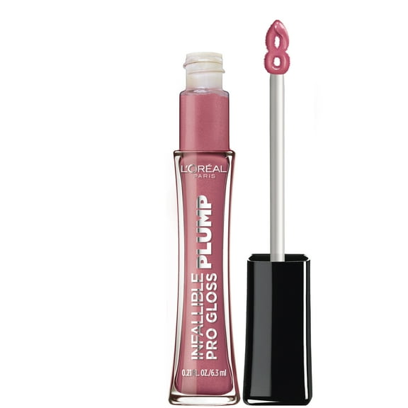 L'Oreal Paris Infallible Pro Gloss Plump Lip Gloss with Hyaluronic Acid, Mauve Glow, 0.21 fl. oz.