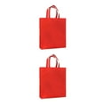 thumbnail image 3 of Decodeary Sac de Courses Réutilisable Pliable Écologique Sac de Rangement à Bandoulière Rouge 2Set, 3 of 6
