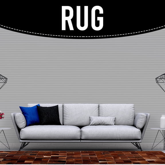 Elegant Handmade Natural Cowhide Rug Genuine Cow Skin Home Décor Area Rug -KPR 20