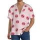thumbnail image 1 of Fotbe Cute Pig Nose Camisa Estampada de Manga Corta para Hombre, Casual de Verano, Estilo Playero, Sin Arrugas-Medium, 1 of 5