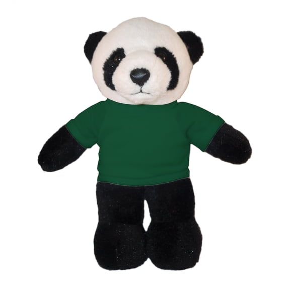 Plushland 8 Inch Floppy Panda with Tee Plush Stuffed Animal Personalized Gift - Custom Text on Shirt - Great Present for Mothers Day, Valentine Day, Graduation Day, Birthday