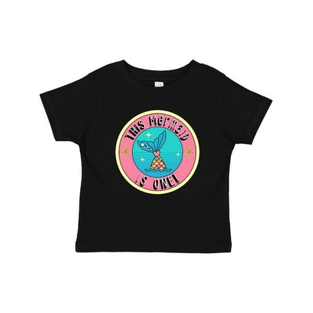 

Inktastic 1st Birthday Mermaid 1 Year Old Girl Gift Baby Girl T-Shirt