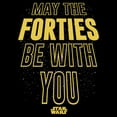 thumbnail image 2 of Men's Star Wars May The Forties Be With You Text Scroll  Pull Over Hoodie, 2 of 4