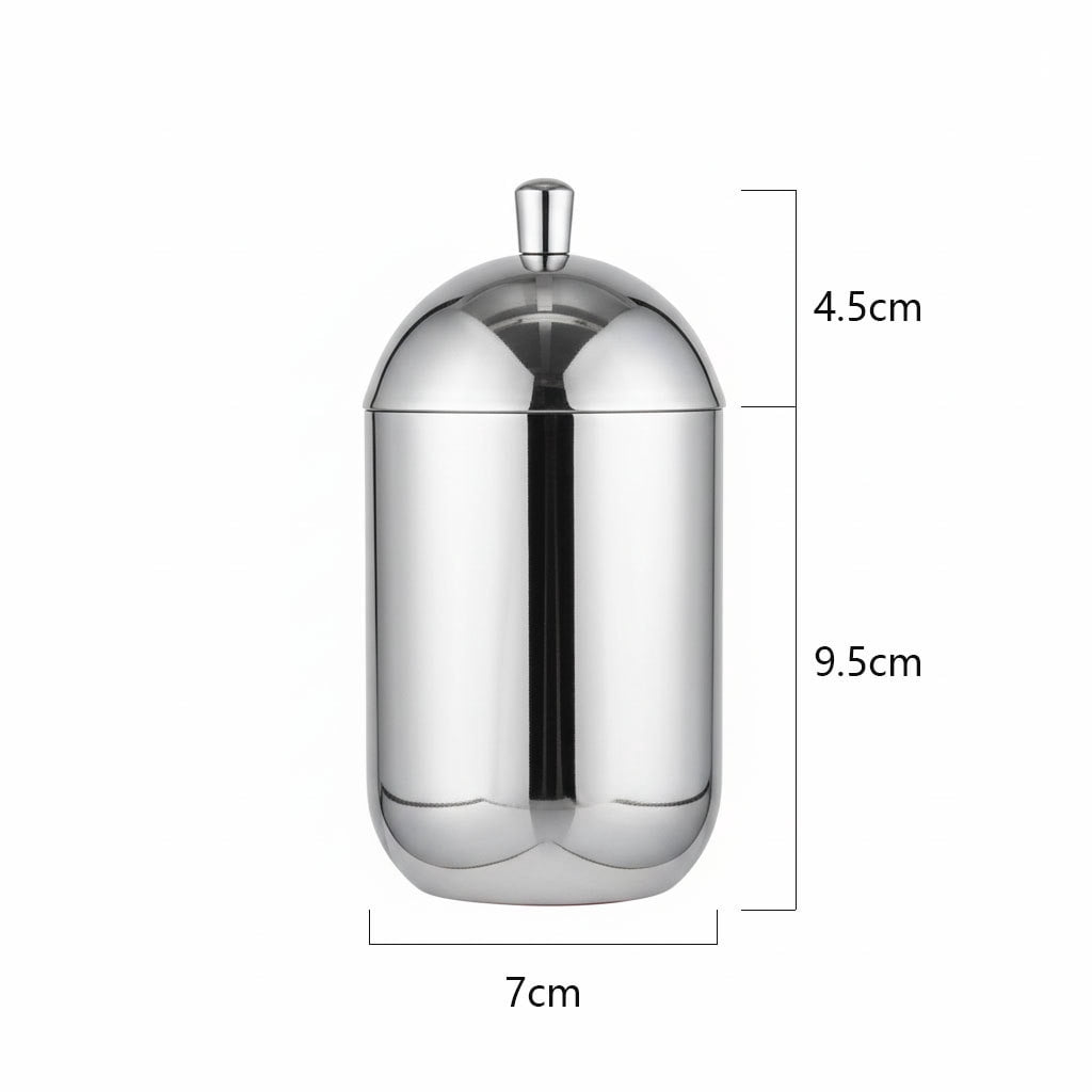 Toothpick Holder Dispenser Stainless Steel Thickening Tooth Picks Container for Teeth and Appetizer (No Toothpicks)