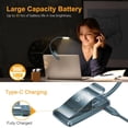 thumbnail image 4 of 9 LED Rechargeable Book Light for Reading in Bed -Eye Caring 3 Color Temperatures,Stepless Dimming Brightness,80 Hrs Runtime Small Lightweight Clip On Book Reading Light for Kids, 4 of 7