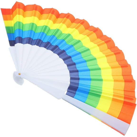 IDEANATEGRATE Colorful Dance Fan Multi Colored 1Set 15x9x0.2In