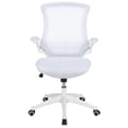 thumbnail image 2 of Scranton & Co Contemporary Mesh Fabric Mid Back Swivel Office Chair in White, 2 of 5