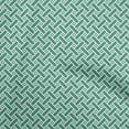 thumbnail image 1 of oneOone Cotton Cambric Green Fabric Geometrical Craft Projects Decor Fabric Printed By The Yard 56 Inch Wide, 1 of 4