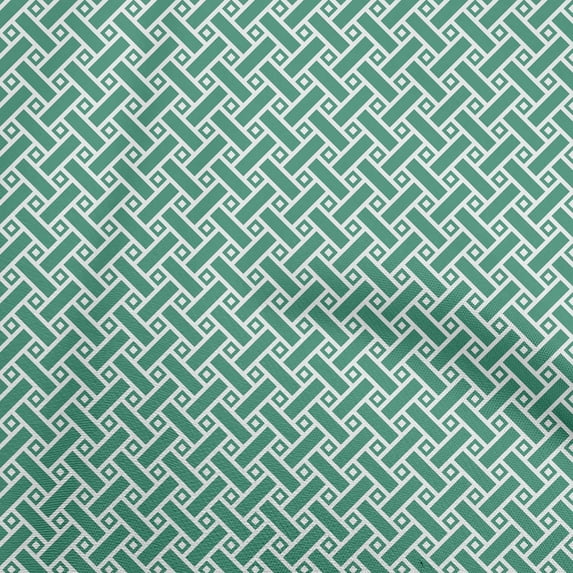 oneOone Viscose Chiffon Green Fabric Geometrical Sewing Craft Projects Fabric Prints By Yard 42 Inch Wide