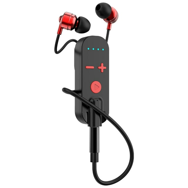 Auriculares Earbud 5.0 Auriculares estéreo manos libres Auriculares para correr Rojo