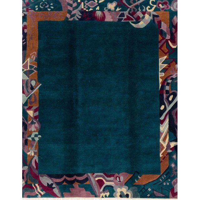 Ahgly Company Tapis d'Intérieur Lavables à la Machine Rectangle Abstrait Gris Ardoise Foncé, 8' x 10'