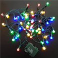 thumbnail image 2 of Maoww 16.4ft 50LED Strawberry String Lights Battery Operated Waterproof G15 Fairy Lights with 8 Light Modes for Indoor Outdoor Party Decor, 2 of 8