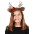 thumbnail image 2 of Reindeer Glitter Bow Headband, 2 of 5