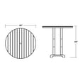 thumbnail image 3 of POLYWOOD® 48" Round Farmhouse Bar Table in Slate Grey, 3 of 3