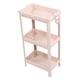thumbnail image 5 of Estante de almacenamiento para el suelo del baño, multifuncional, multicapa, estable, duradero, independiente, estante de esquina, color beige, 3 capas, 5 of 10