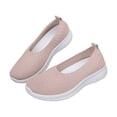 thumbnail image 2 of AUDeals Women's Orthopedic Sneakers, Woven Breathable Walking Shoes with Arch Support and Wide Fit Comfort (Pink, 7.5), 2 of 9