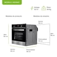 thumbnail image 2 of Horno Empotrable de Gas Avera  HE01NAT Uso Exclusivo Gas NATURAL, 2 of 11