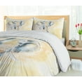 thumbnail image 5 of Ambesonne Animal Duvet Cover Set, Exotic Wildlife Savannah, 2-Calking, Cream and Grey, 5 of 7